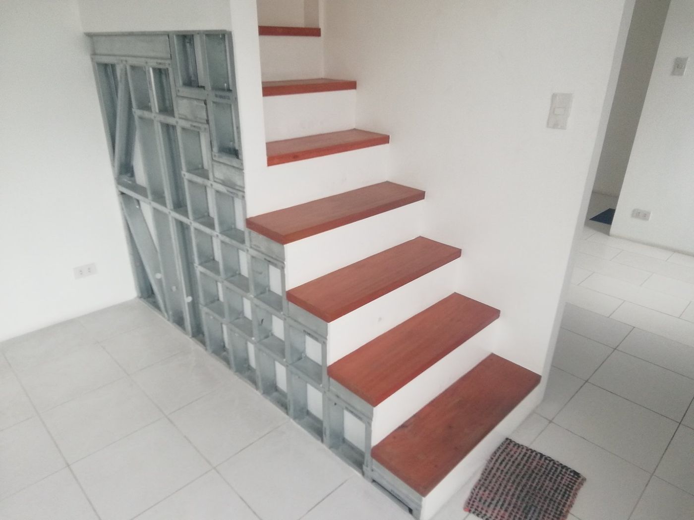 Steel-framed stairs